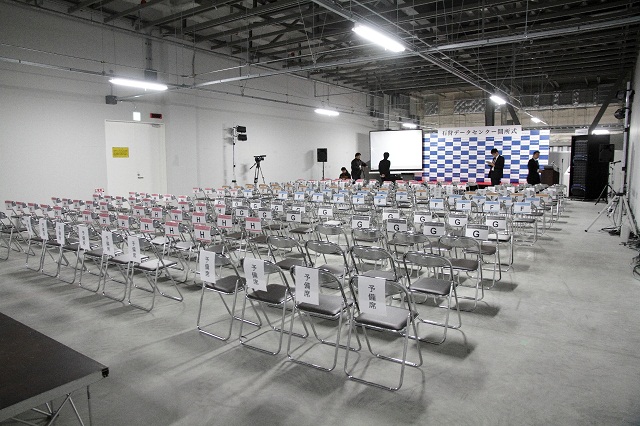 記者発表会会場